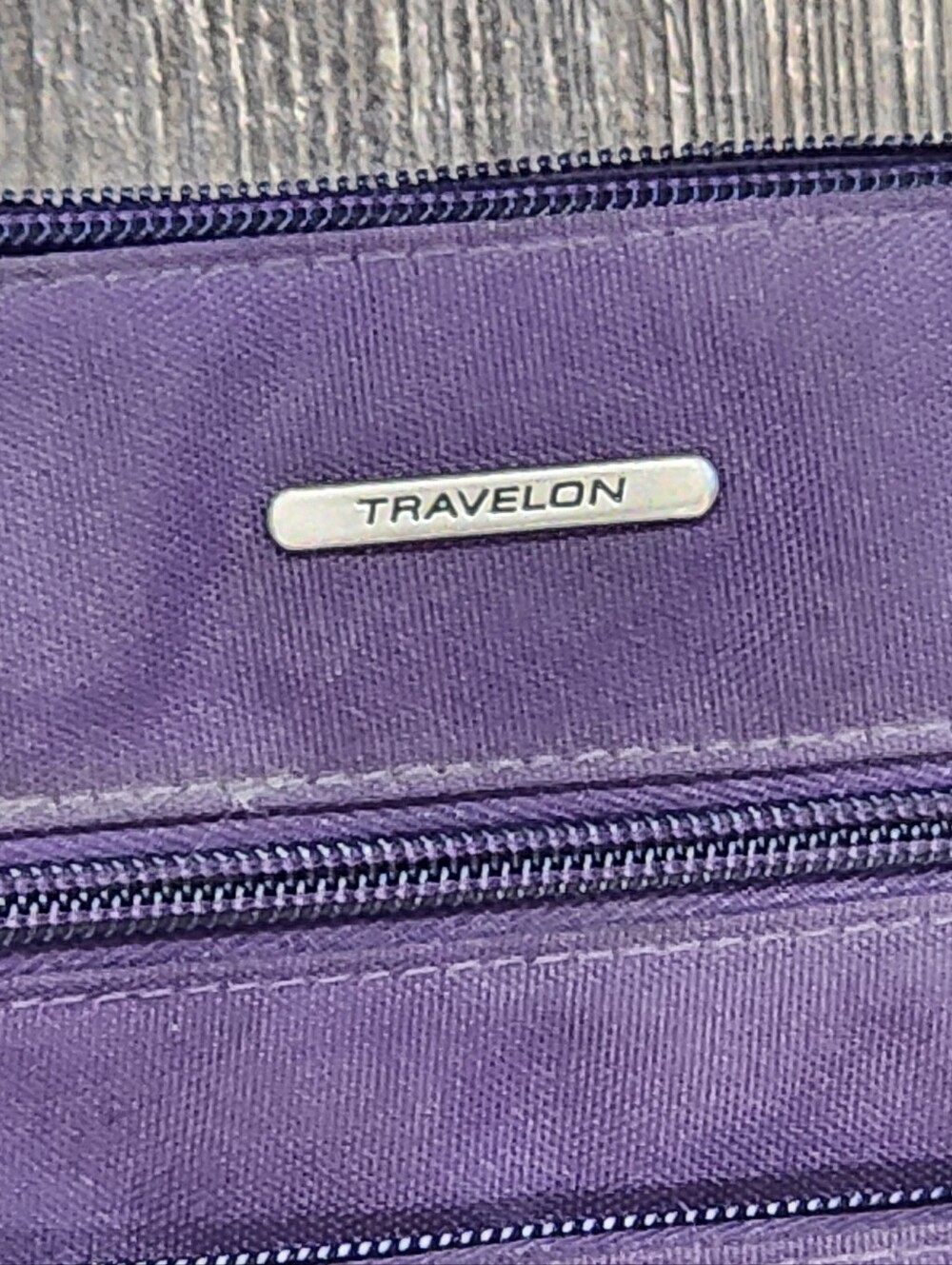 TRAVELON | Anti-Theft Classic North/South Crossbody Shoulder Bag  L| Purple - Picture 3 of 11